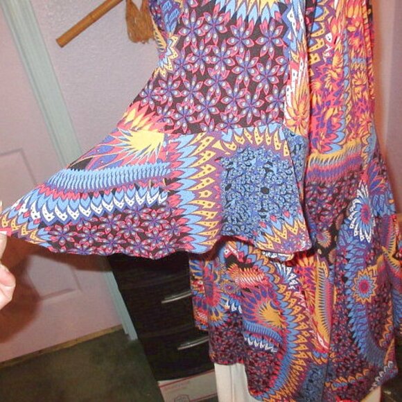 Maeve Anthropologie Elly Wrap Blouse Size 3X Kimono Tunic Asymmetrical Artsy NEW - Picture 9 of 14